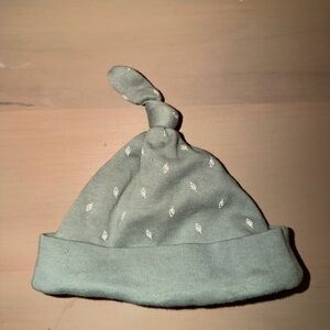 Charming Knotted Beanie for Kids - Sage